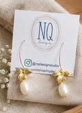 Pearl + Flower Earrings