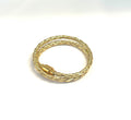 Gold Braided Leather Wrap Bracelet | Bracelet Stack