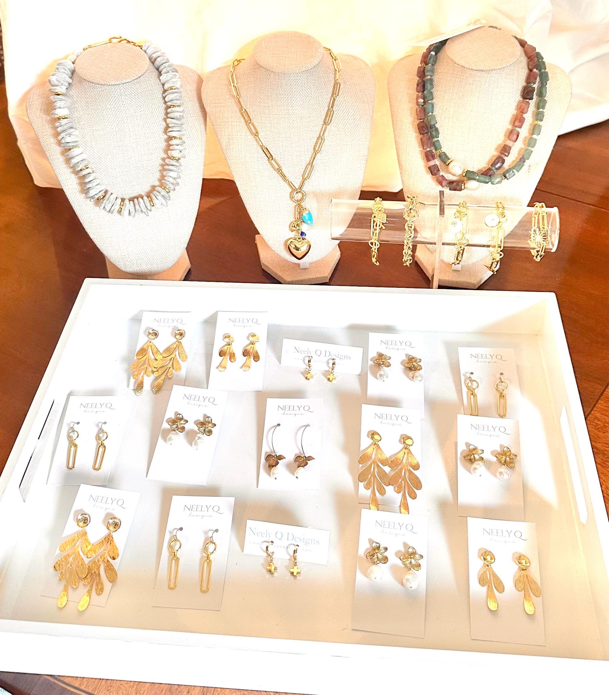 Freshwater Pearl & Gold Disc Necklace | Statement Boho Jewelry